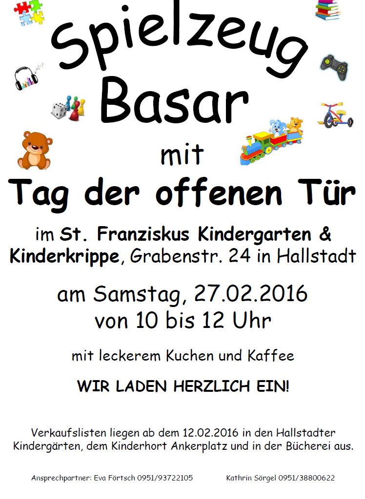 Spielzeugbasar und Tag der offenen Tür 2016